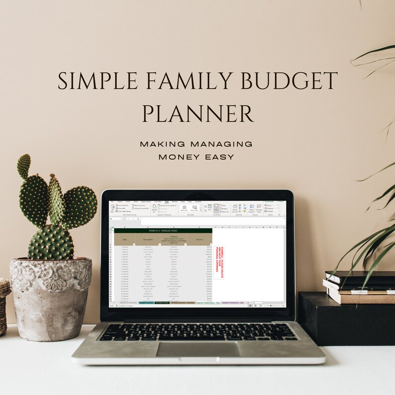 Simple Family Budget Planner EXCEL Excels App