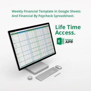 Weekly Financial Template In Google Sheets And Financial By Paycheck Spreadsheet.