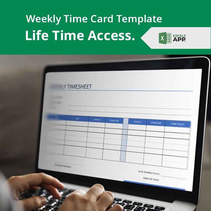 Weekly Time Card Template Excels App