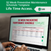 52 WEEK PREVENTIVE MAINTENANCE SCHEDULE EXCEL FREE DOWNLOAD visual data 5