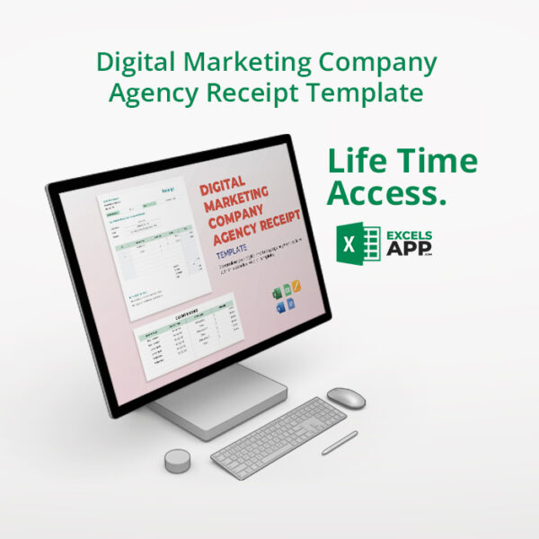 Digital Marketing Company Agency Receipt Template