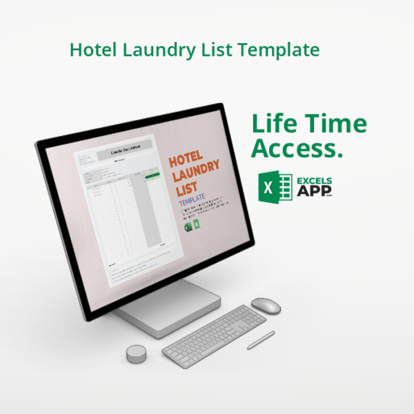Hotel Laundry List Template Excels App