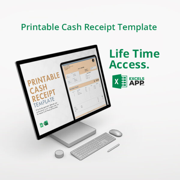 Printable Cash Receipt Template