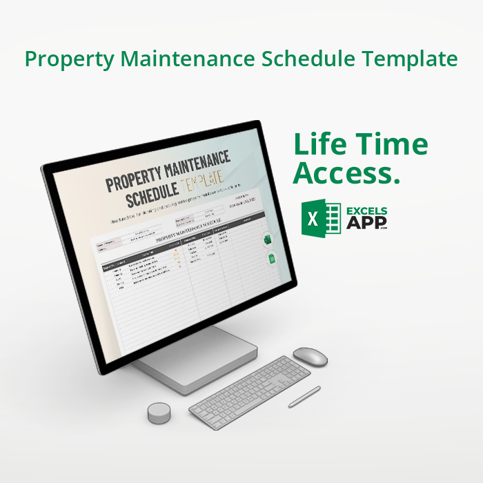 Property Maintenance Schedule Template Excels App
