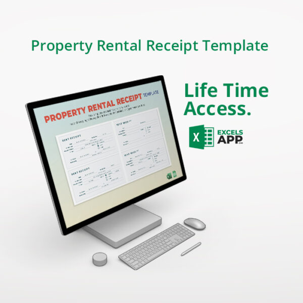 Property Rental Receipt Template Excels App
