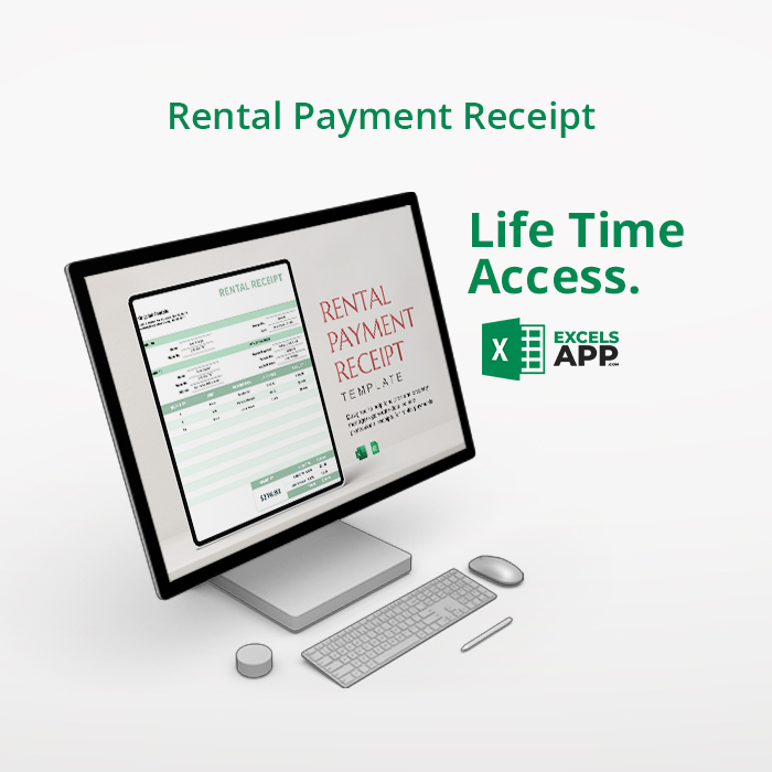 Rental payment receipt excels app