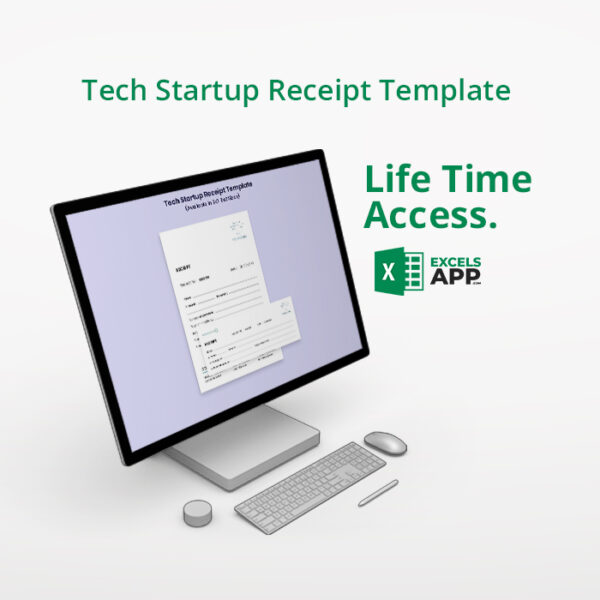 Tech Startup Receipt Template